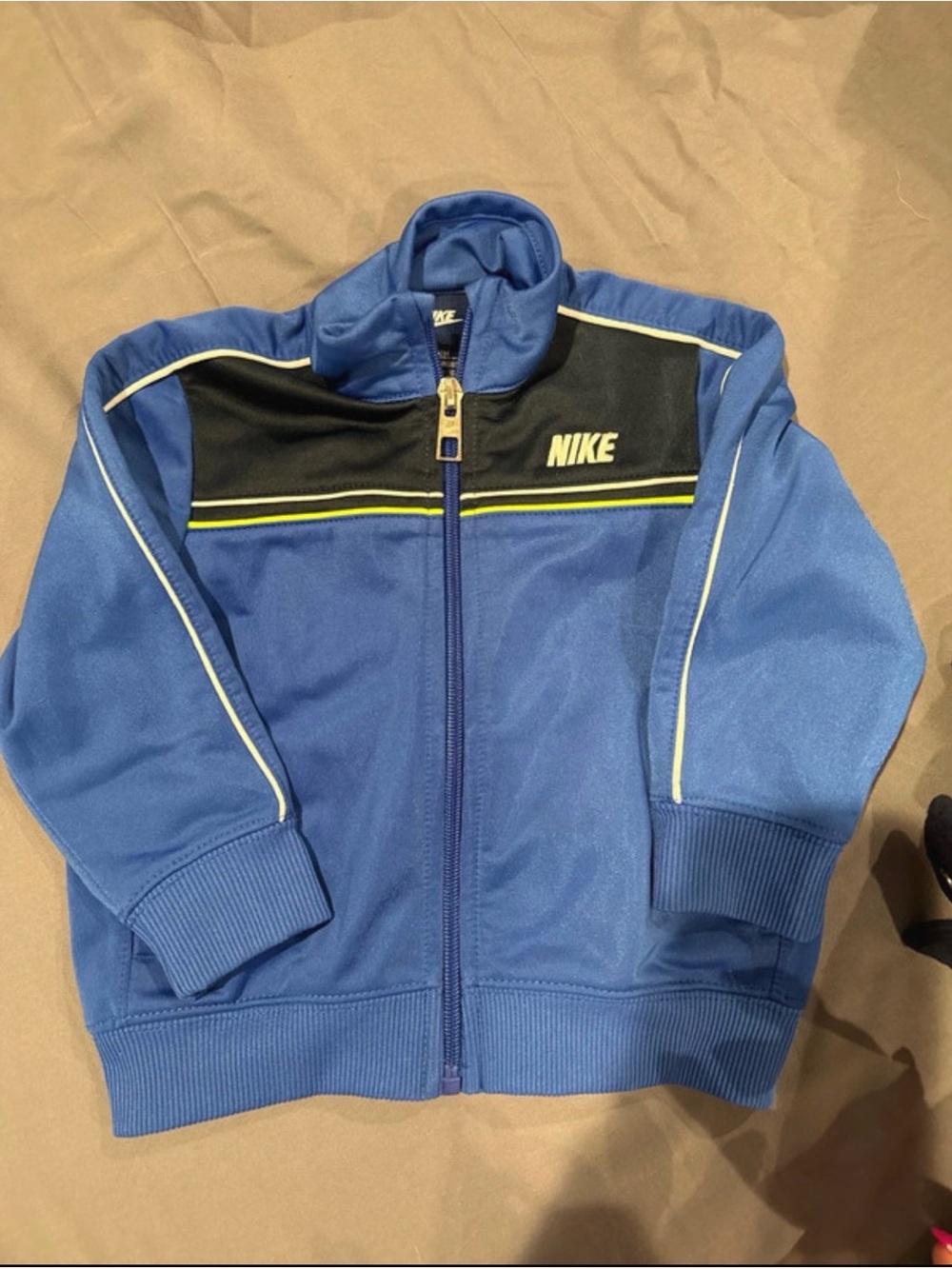 Nike Royal Blue Track Jacket with Black & Yellow Trim